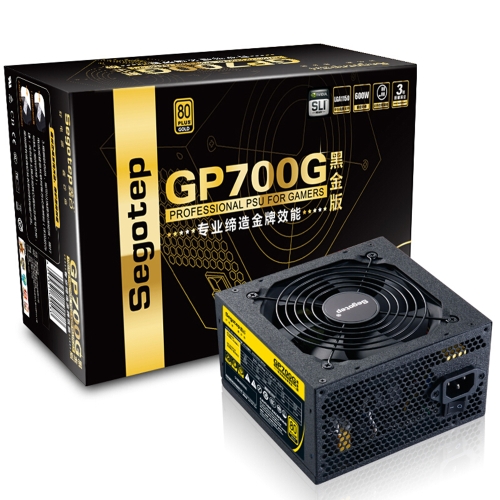 Segotep 600W GP700G ATX PC Computer Power Supply Gaming PSU 12V Active PFC 93% Efficiency 80Plus Gold Universal AC Input 100-240V