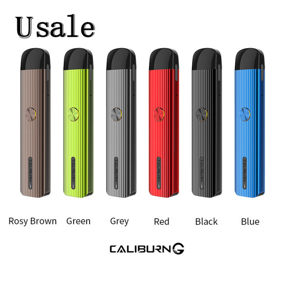 Uwell Caliburn G Pod System Kit with 690mAh Built-in Battery 2ml Top-Fill Cartridge 15W MTL DTL Vape Pen Kit 100% Original