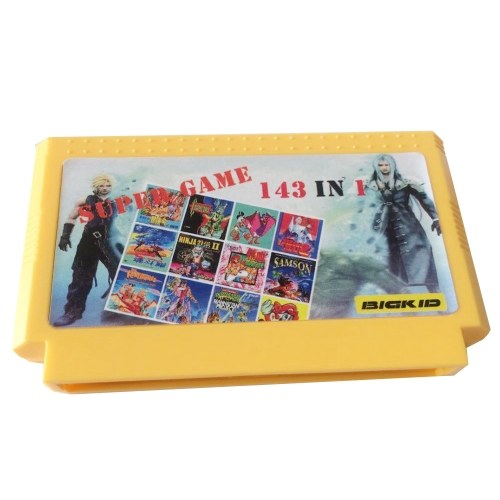 FC Game Card Classic Video Game Card Game 143 in 1 Console 8 Bit 60 Pin Game Cartridge