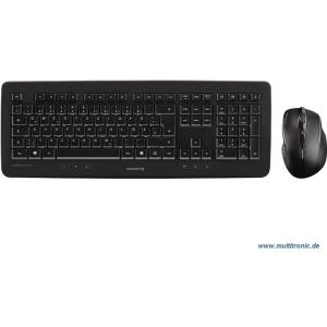 CHERRY DW 5100 - Tastatur-und-Maus-Set - drahtlos - 2,4 GHz - Deutschland - Schwarz (JD-0520DE-2)
