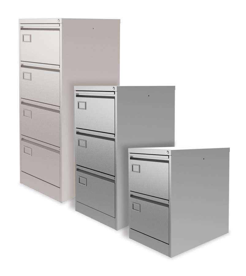 Executive Lockable Filing Cabinet- 4 Drawers- Signal White