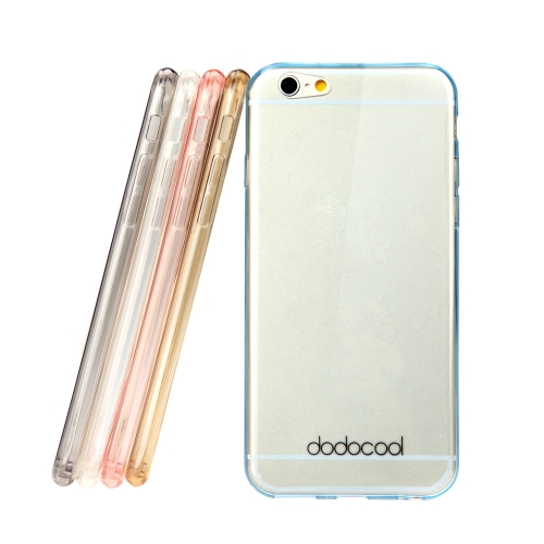 dodocool Ultra Thin Slim Clear Transparent Soft TPU Back Case Cover Skin Protective Shell for 4.7'' Apple iPhone 6 Blue
