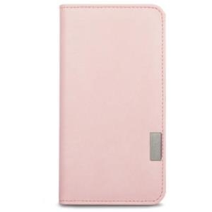 Moshi Overture Wallet - Flip-Hülle für Mobiltelefon - Polycarbonat, Kunstleder - Gänseblümchen rosa - für Apple iPhone 7