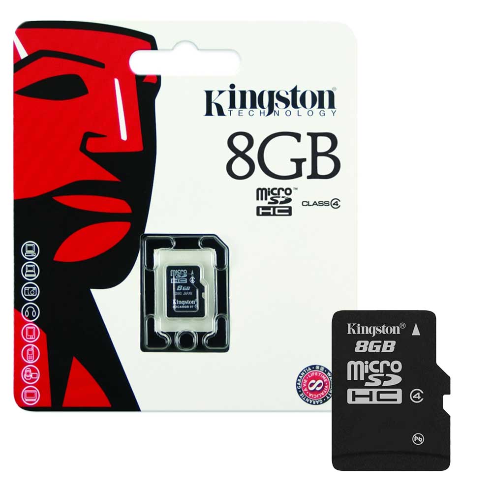 Kingston Micro SD SDHC Memory Card Class 4 - 8GB