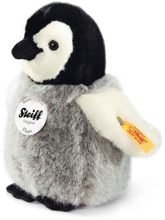Steiff Pinguin Flaps 16cm grau/weiß
