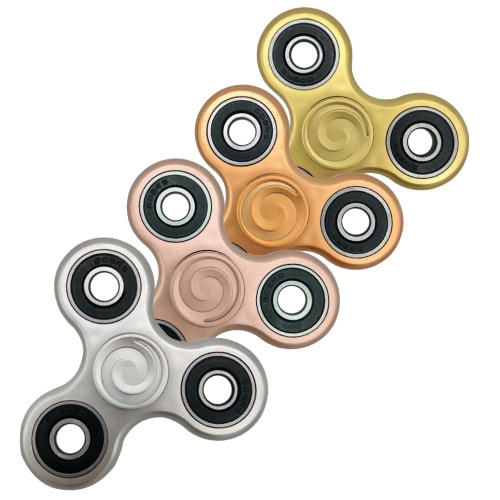 ABS Tri Fidget Hand Finger Spinner Spin Widget Focus Toy EDC Pocket Desktoy Triangle Plastic Gift for ADHD Children Adults Relieve Stress Anxiety Boredom Killing Time High Quality Hybrid Ceramic Bearing