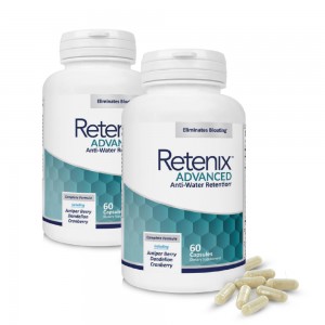 Diuretique Naturel Contre la Retention d'Eau - Retenix Advanced - Ingredients Naturels - 120 gelules