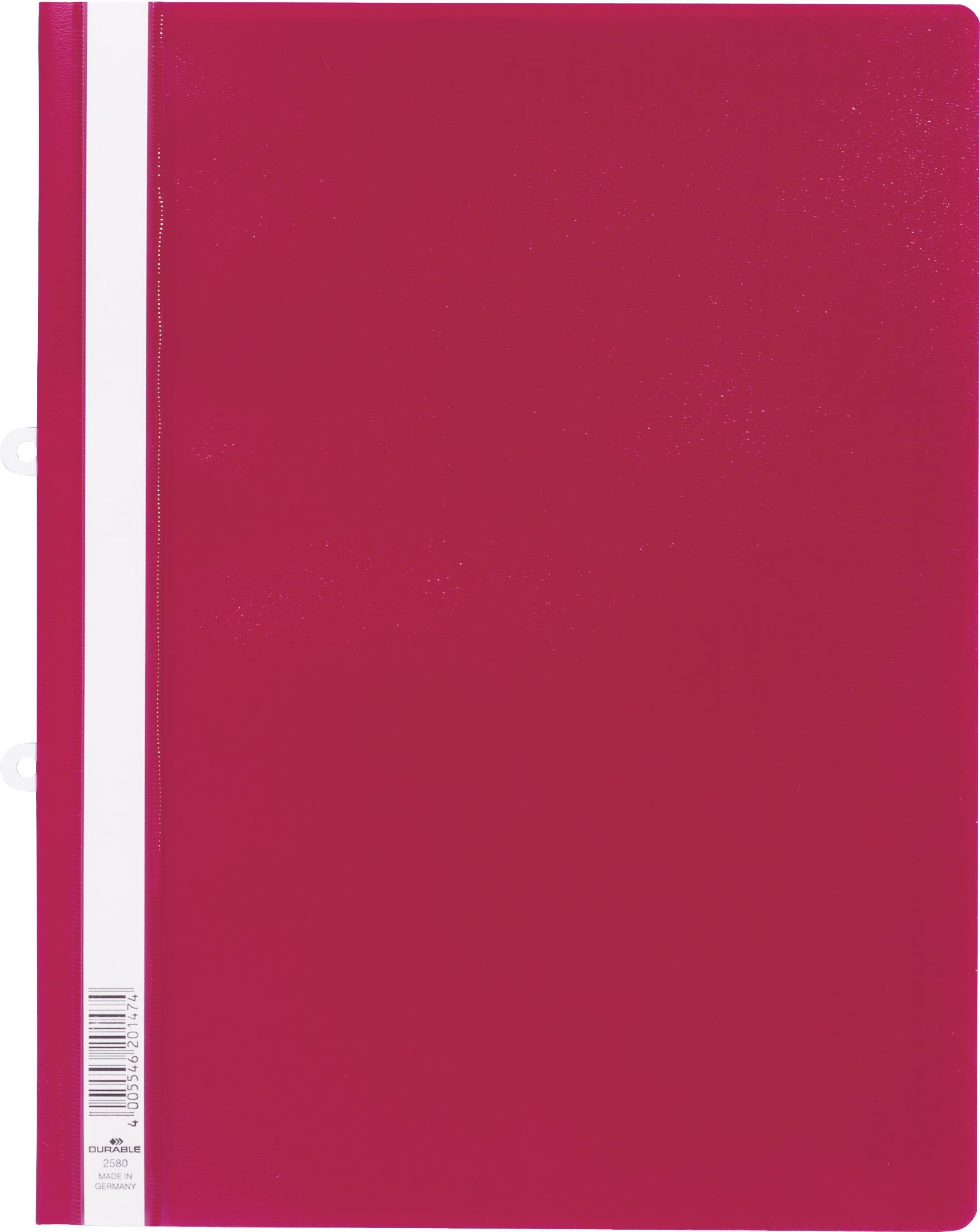 Durable Clear View Folder Präsentations-Mappe PVC Rot (258003)