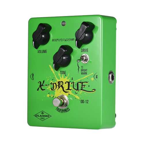 BIYANG OD-12 Série Classique Analog Overdrive Guitare Pédale 3 Modes True Bypass Full Metal Shell