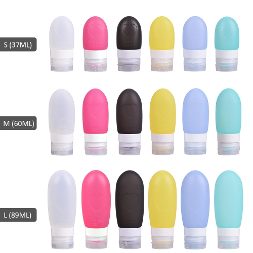 Refillable Travel Silicone Squeezable Tube Sets