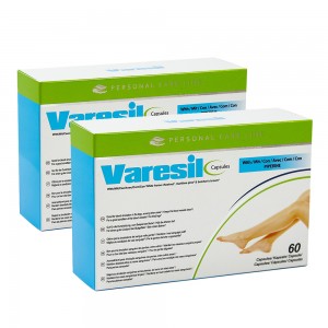 Varesil Capsulas - Formula de Fortalecimiento Natural para Pies y Piernas - 60 Capsulas - 2 Packs