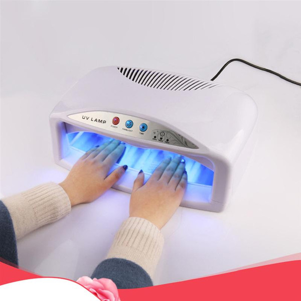 54W UV Nail Dryer Gel Polish Lamp Light Curing Manicure Machine Timer LED Nail Lamp for Art with UK / EU Plug