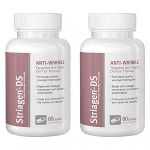 Striagen-DS Anti-Wrinkle Capsules - Dietary Supplement for Wrinkles - 60 Capsules - 2 Packs