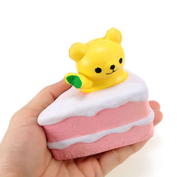 Squishy Bear Cake 10cm Slow Rising Collection Gift Decor Soft Cute Squeeze Toy
