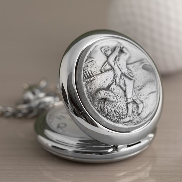 Personalised Golfer Pocket Watch