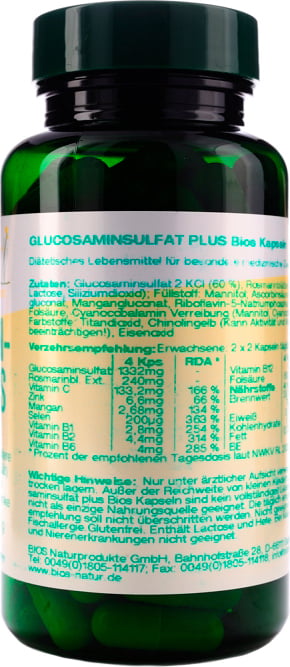 bios Naturprodukte Glucosaminsulfat Plus