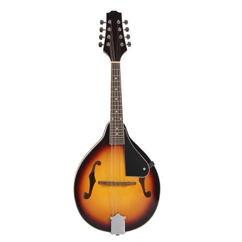 8-String Tilleul Sunburst Mandoline Instrument de Musique avec Pont  en Palissandre Réglable