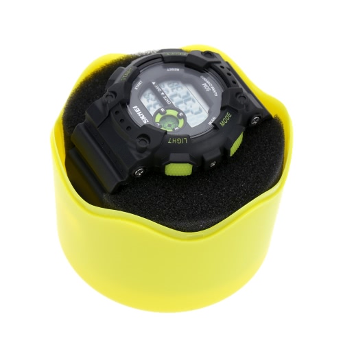 Moda ronda reloj único plástico caja estuche de reloj de pulsera con amortiguador de la esponja