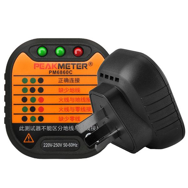 PM6860C US Steckdose Steckdose Outlet Tester Checker Digital-Breaker Finder Schaltkreisanalysator