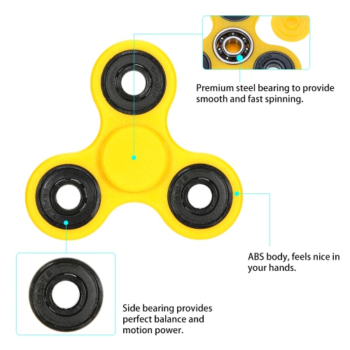 Tri Fidget Hand Finger Spinner Spin Widget Focus Toy EDC Pocket Desktoy Triangle Plastic Gift for ADHD Children Adults Relieve Stress Anxiety Boredom Killing Time