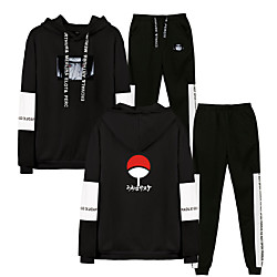Inspired by Naruto Cosplay Akatsuki Uchiha Itachi Pants Outfits Polyester / Cotton Blend Print Printing Harajuku Graphic Pants For Men's / Women's / Hoodie / Hoodie Lightinthebox