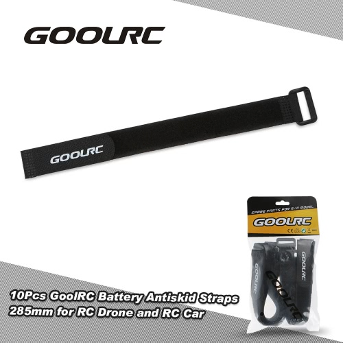 10Pcs GoolRC Strong RC Battery Antiskid Straps Battery Bands 285mm for RC Drone Helicopter and RC Car