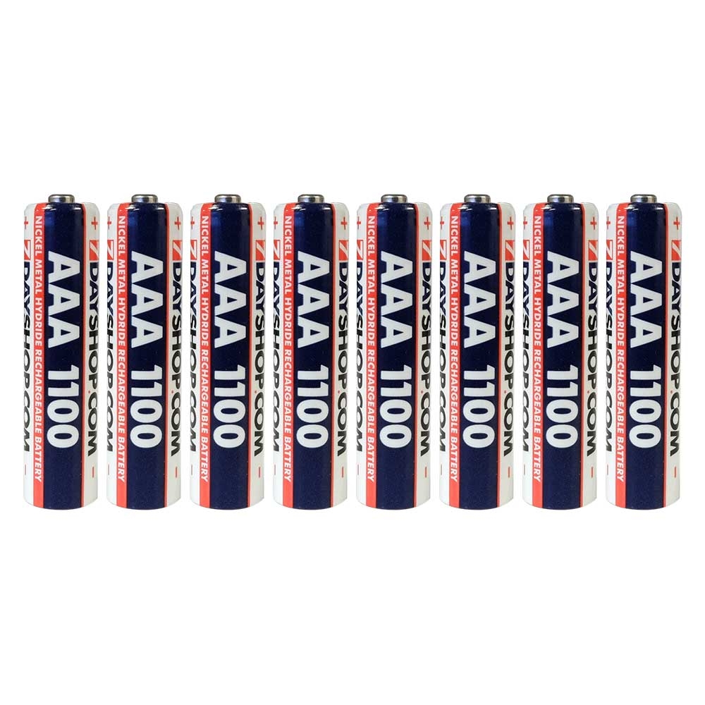 7dayshop AAA Rechargeable Batteries NiMH High Performance 1100mAh - 8 Pack