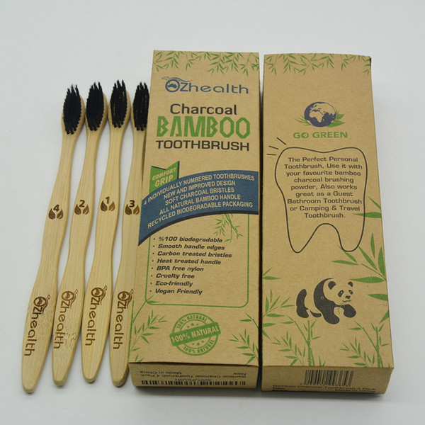 bamboo toothbrush eco friendly brush soft bristles earth friendly handle environmental material and biodegradable brush
