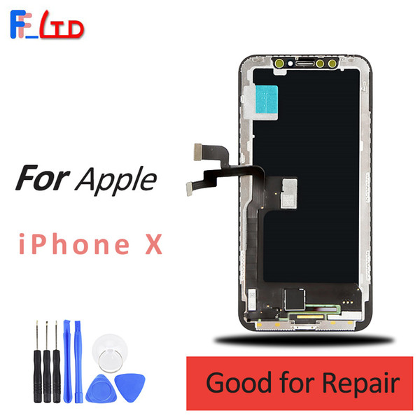excellent gx oled for iphone x lcd display with touch digitizer screen replacement no dead pixel 100% tested