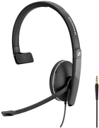 Sennheiser SC 135 - SC 100 series - Headset - On-Ear - kabelgebunden - aktive Rauschunterdrückung - 3,5 mm Stecker - Schwarz
