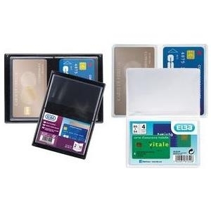 ELBA Ausweishülle, PVC, 1-fach, 0,15 mm, Format: 65 x 95 mm transparent, für Kreditkarten - 10 Stück (100210823)