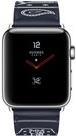 Apple Watch Hermès Series 3 (GPS + Cellular) - 42 mm - Edelstahl - intelligente Uhr mit Single Tour Eperon dOr Armband - Galaleder - Marine - Bandgröße 165-195 mm - 16GB - Wi-Fi, Bluetooth - 4G - 52,8 g (MQX72ZD/A)