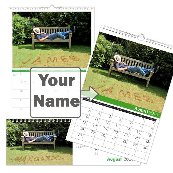 Personalised Gardening Calendar A4