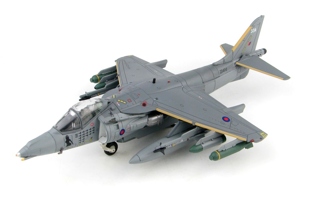 BAE Systems Harrier GR7A `Operation Herrick` ZD404 (Kandahar Afghanistan 2006) (1:72 scale by Hobbymaster HA2623)