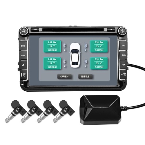 Sistema de alarma del monitor de la presión de neumáticos del coche TPMS / Android Monitorización de la presión de los neumáticos de la navegación / transmisión inalámbrica TPMS