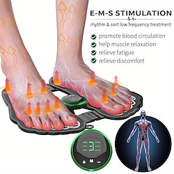 Relieve Fatigue  Sore Feet with EMS Foot Stimulator Massager Mat - Electric Acupressure Pad for Circulation  Relaxation - Perfect Gift for Women  Men Lightinthebox