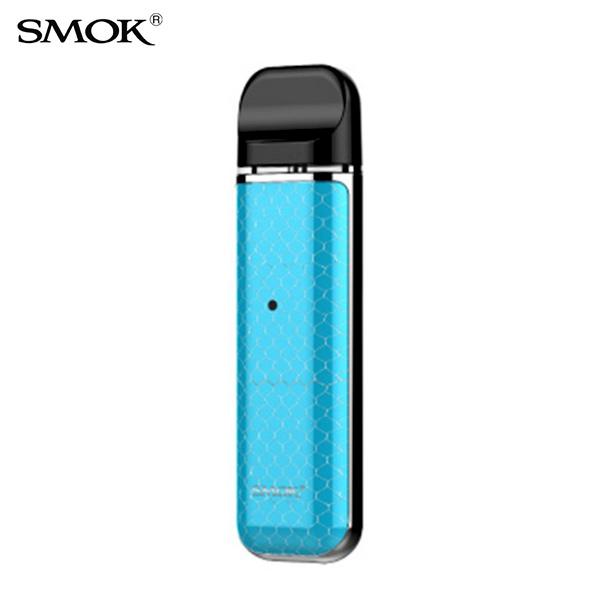 Authentic Smoktech Novo Pod Ultra Portable System All-in-One Starter Kit - Prism Chrome And Royal Blue Cobra