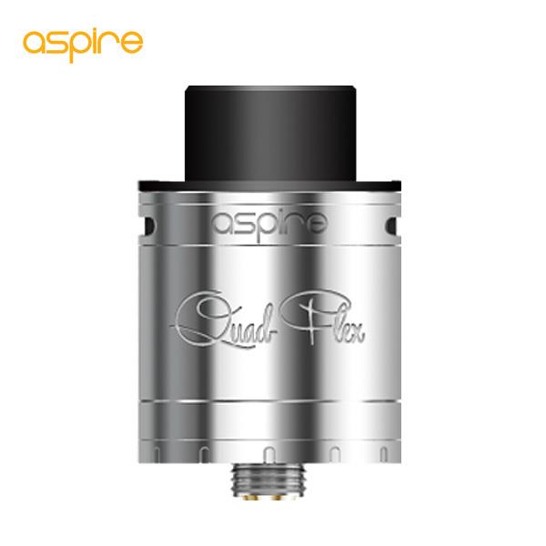 Authentic Aspire Quad-Flex Power Pack RDA Bottom Feed Rebuildable Dripping Atomizer Kit - Silver