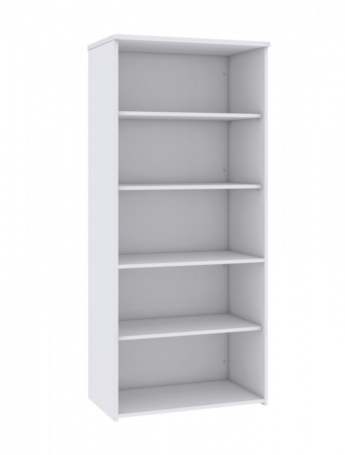 White Bookcase With 4 Shelves 1790mm