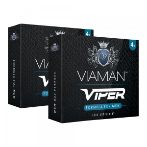 Viaman Viper - Formulated to help improve male sexual performance - 4 Tablets - 2 Packs