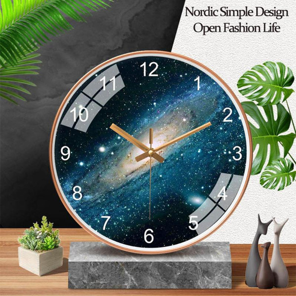 30 choice nordic star wall clock, hd glass mute wall clock, simple clock suitable for home decor and gift ,reloj de pared