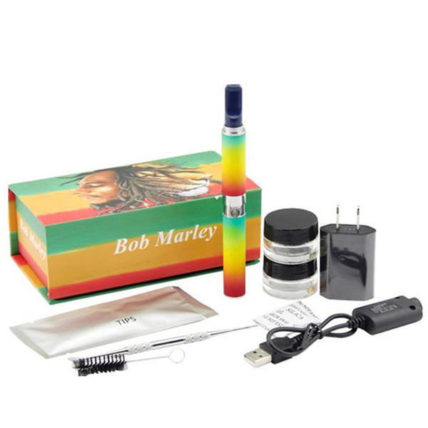 Bob Marley Vaporizer Pen For dry herbal vaporizer statrer kits vape mod with tank glass atomizer 510 thread battery dhl