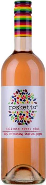 Mondo del Vino. Mosketto Rosato Jg. Cuvee aus Moscato, Braquetto Italien Piemont Mondo del Vino.