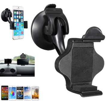 Anti-Slip 360° Car Phone GPS Holder Windscreen Dashboard Suction Mount 58-85mm Clip