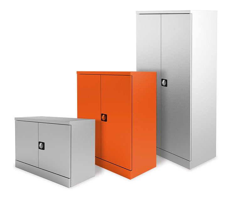 Silverline Sienna Orange Storage Cupboard 1020mm Assembled