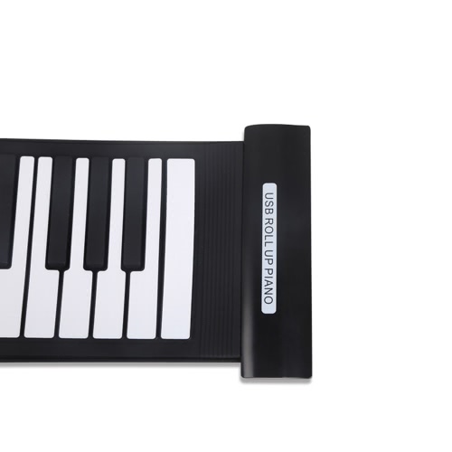 Portable 61 Touches Flexible Roll-Up Piano Clavier USB MIDI électronique  Antiroulis Main Roulé Piano