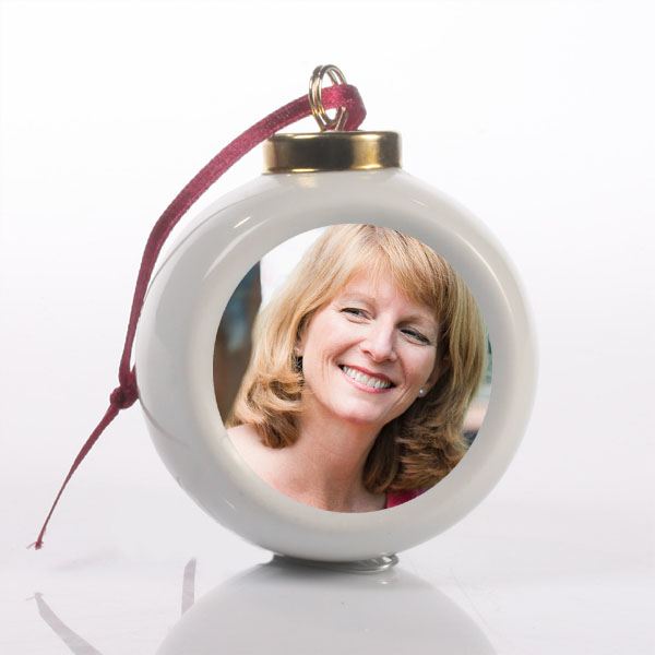 In Memory Photo Christmas Bauble