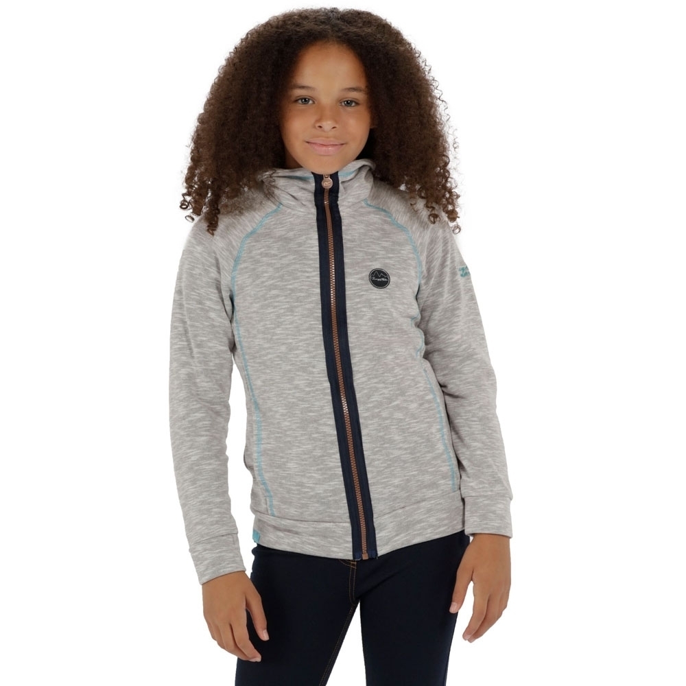 Regatta Boys & Girls Fonda Polyester Cotton Marl Fleece Jacket Top 7-8 Years - Chest 63-67cm (Height 122-128cm)