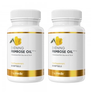 Aceite de Onagra - Capsulas Disenadas Como Ayuda Para la Menopausia - 60 Capsulas - 2 Packs