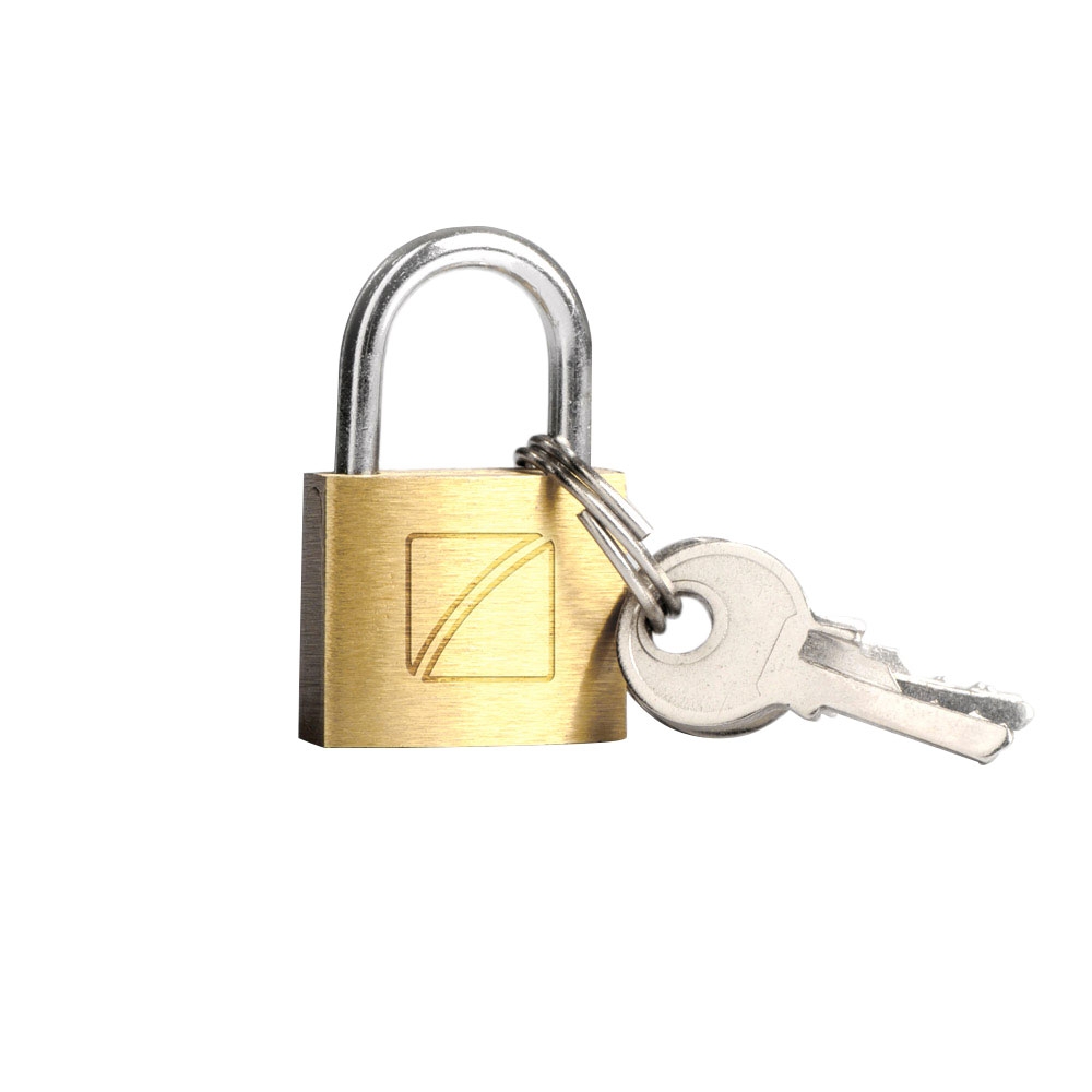 Travel Blue 20mm Brass Padlock with Key